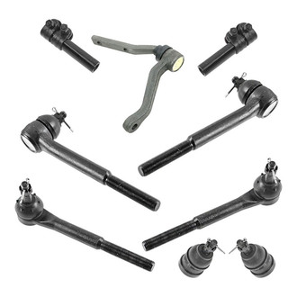 TRQ® - Front Steering Tie Rods and Suspension Kit