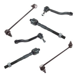 TRQ® - Front Steering Tie Rods and Suspension Kit