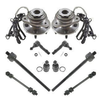 TRQ® - Front Steering Tie Rods and Suspension Kit