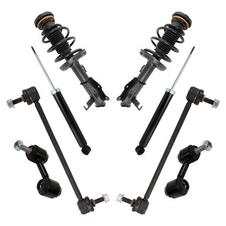 TRQ® - Front and Rear Shock Absorber and Suspension Kit