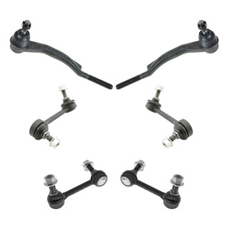 TRQ® - Front and Rear Steering Tie Rods and Suspension Kit