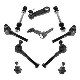 TRQ® - Front Steering Tie Rods and Suspension Kit