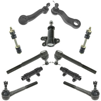 TRQ® - Front Steering Tie Rods and Suspension Kit