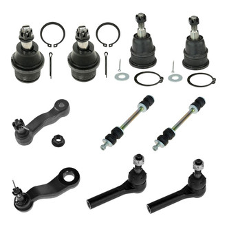 TRQ® - Front Steering Tie Rods and Suspension Kit