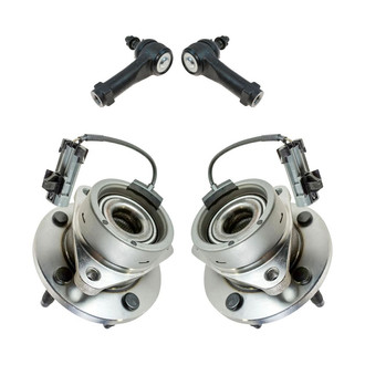 TRQ® - Front Steering Tie Rods and Suspension Kit