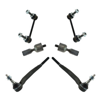 TRQ® - Front Steering Tie Rods and Suspension Kit