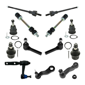 TRQ® - Front Steering Tie Rods and Suspension Kit