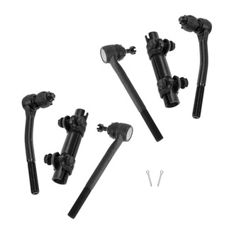 TRQ® - Front Driver and Passenger Side Inner and Outer Steering Tie Rod End Kit