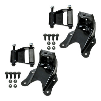 TRQ® - Rear Leaf Spring Shackle and Bracket Kit