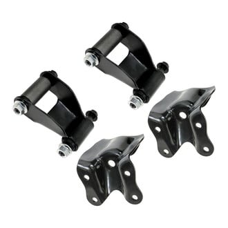 TRQ® - Rear Leaf Spring Shackle and Bracket Kit
