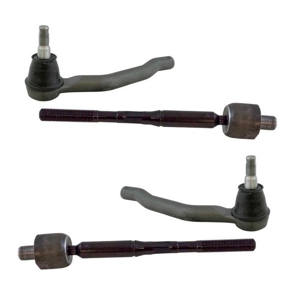 TRQ® - Front Inner and Outer Steering Tie Rod End Kit