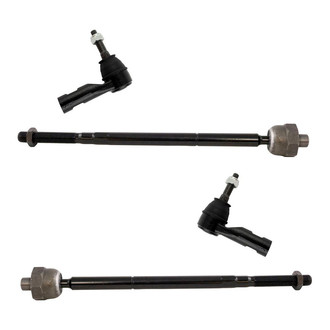 TRQ® - Front Driver and Passenger Side Steering Tie Rod End Kit