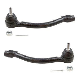 TRQ® - Front Driver and Passenger Side Outer Steering Tie Rod End Kit
