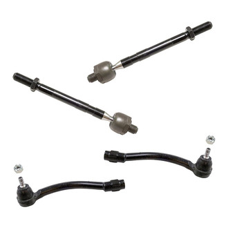 TRQ® - Front Driver and Passenger Side Steering Tie Rod End Kit