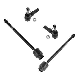 TRQ® - Front Driver and Passenger Side Inner and Outer Steering Tie Rod End Kit