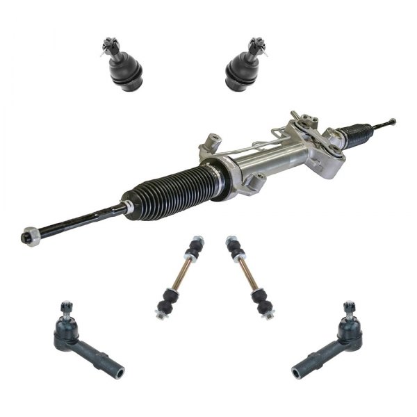 TRQ® - Front Power Steering Rack and Pinion & Suspension Kit
