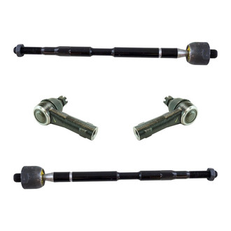 TRQ® - Front Driver and Passenger Side Steering Tie Rod End Kit