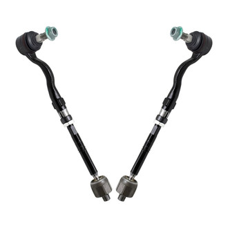TRQ® - Front Driver and Passenger Side Inner and Outer Steering Tie Rod End Kit