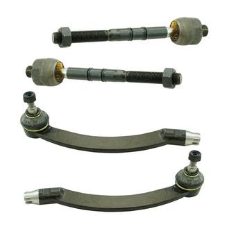 TRQ® - Front Driver and Passenger Side Steering Tie Rod End Kit