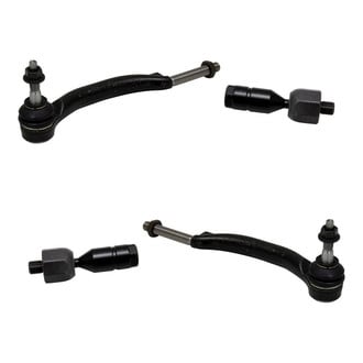 TRQ® - Front Driver and Passenger Side Inner and Outer Steering Tie Rod End Kit