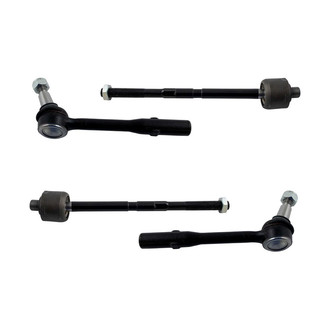 TRQ® - Front Driver and Passenger Side Inner and Outer Steering Tie Rod End Kit
