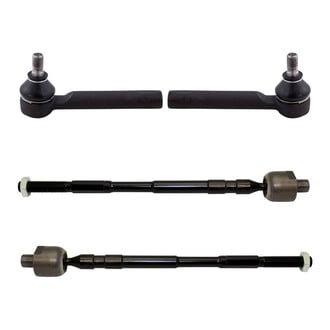 TRQ® - Front Inner and Outer Steering Tie Rod End Kit