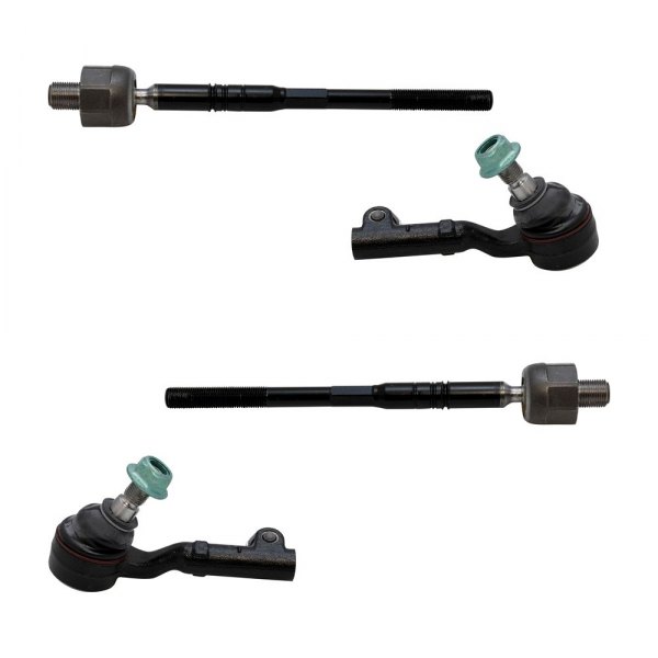 TRQ® - Front Driver and Passenger Side Inner and Outer Steering Tie Rod End Kit