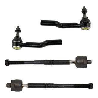 TRQ® - Front Inner and Outer Steering Tie Rod End Kit