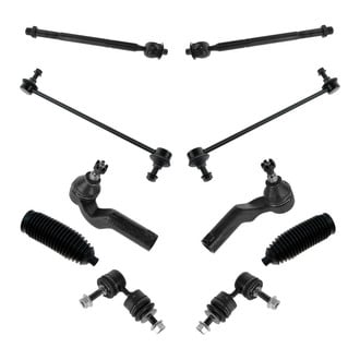 TRQ® - Front and Rear Steering Tie Rods and Suspension Kit