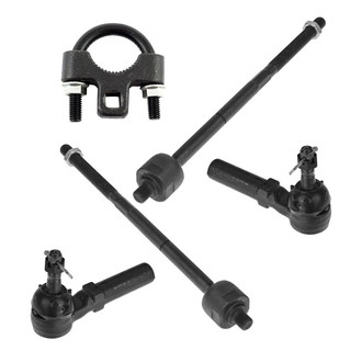 TRQ® - Front Driver and Passenger Side Inner and Outer Steering Tie Rod End Kit