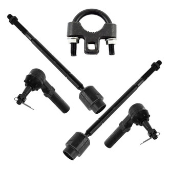 TRQ® - Front Driver and Passenger Side Inner and Outer Steering Tie Rod End Kit