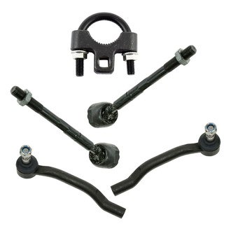 TRQ® - Front Driver and Passenger Side Inner and Outer Steering Tie Rod End Kit