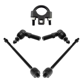 TRQ® - Front Driver and Passenger Side Inner and Outer Steering Tie Rod End Kit