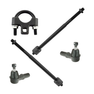 TRQ® - Front Driver and Passenger Side Inner and Outer Steering Tie Rod End Kit