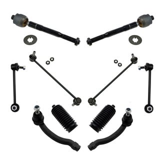 TRQ® - Front and Rear Steering Tie Rods and Suspension Kit