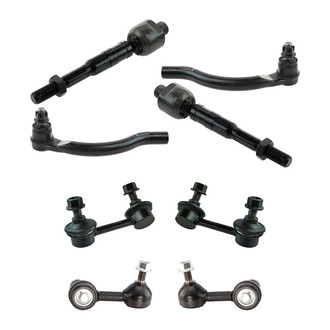 TRQ® - Front and Rear Steering Tie Rods and Suspension Kit