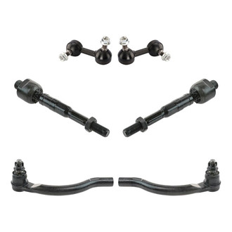 TRQ® - Front Steering Tie Rods and Suspension Kit