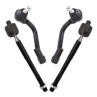 TRQ® - Front Inner and Outer Steering Tie Rod End Kit