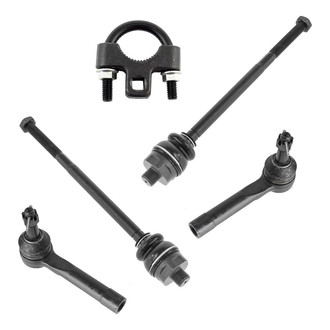 TRQ® - Front Driver and Passenger Side Inner and Outer Steering Tie Rod End Kit