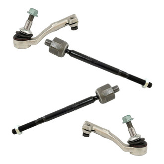 TRQ® - Front Driver and Passenger Side Inner and Outer Steering Tie Rod End Kit