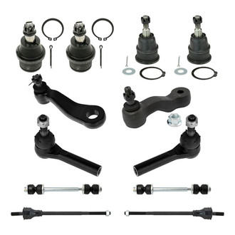 TRQ® PSA72138 - Front Steering Tie Rods and Suspension Kit