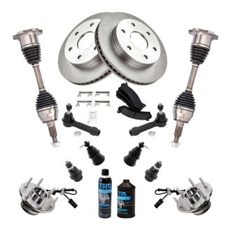 TRQ® - Front Brake Rotor and Suspension Kit