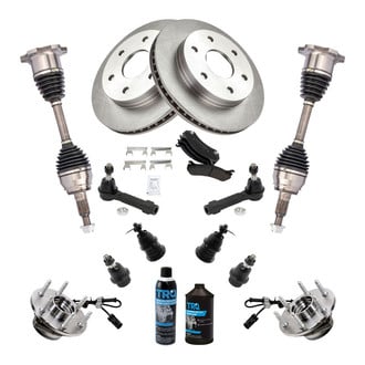 TRQ® - Front Brake Rotor and Suspension Kit
