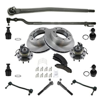 TRQ® - Front Brake Rotor and Suspension Kit
