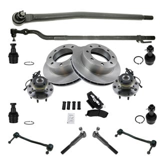 TRQ® - Front Brake Rotor and Suspension Kit