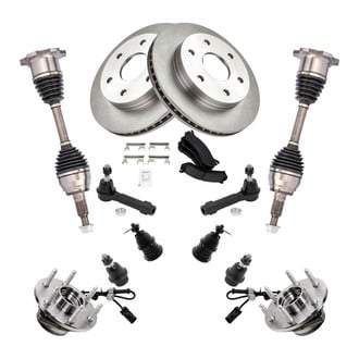 TRQ® - Front Brake Rotor and Suspension Kit