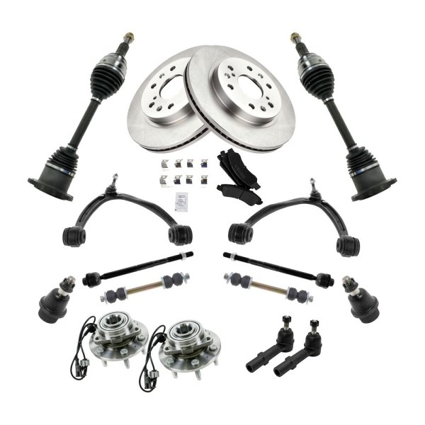 TRQ® - Front Brake Rotor and Suspension Kit