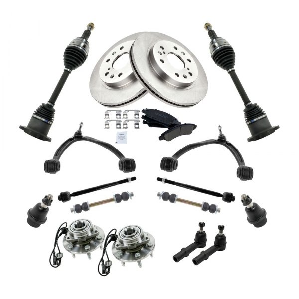 TRQ® - Front Brake Rotor and Suspension Kit