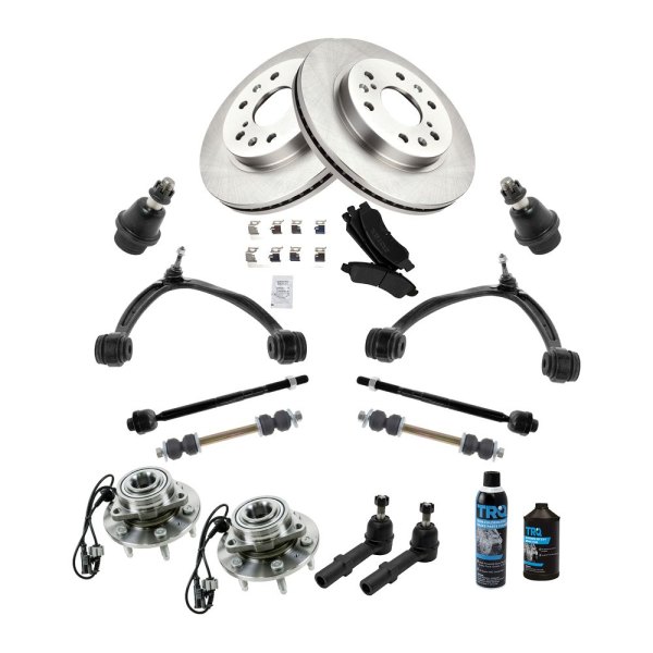 TRQ® - Front Brake Rotor and Suspension Kit