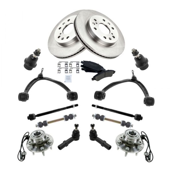 TRQ® - Front Brake Rotor and Suspension Kit